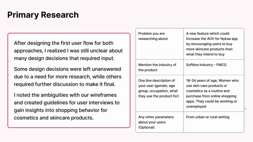 Primary Research - Nykaa